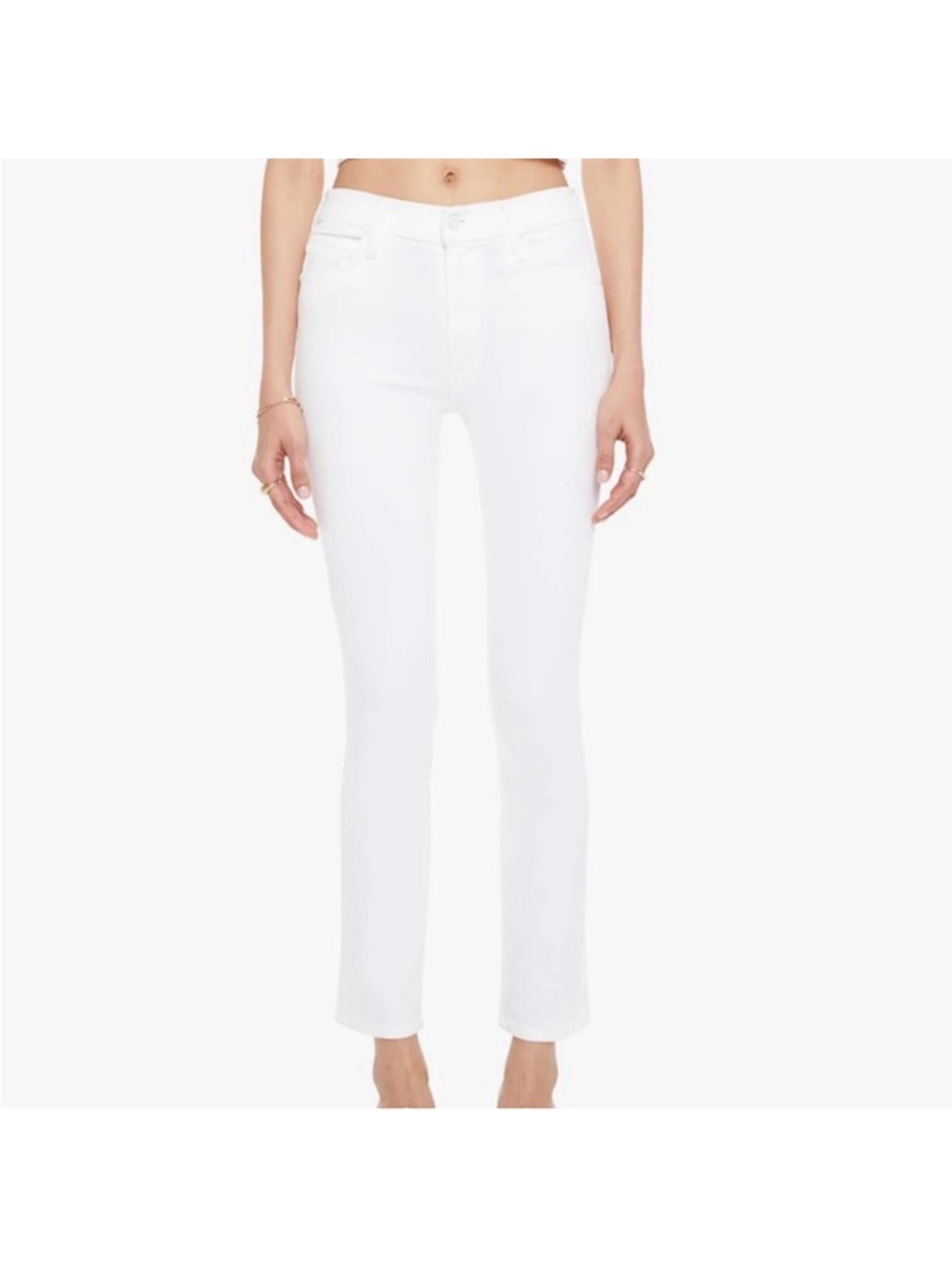 MOTHER Mid Rise Dazzler Ankle Jeans in Fairest of Them AllSize 24